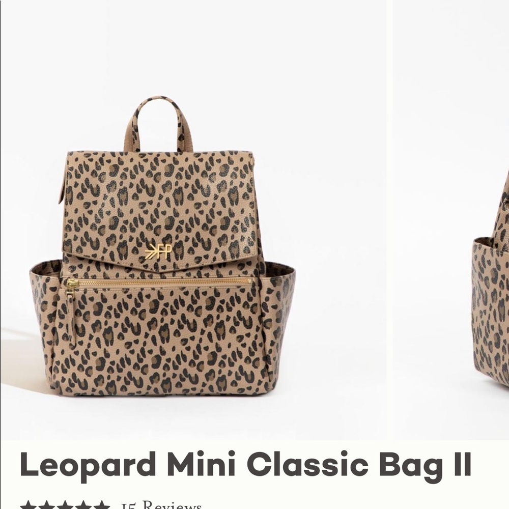 Leopard diaper bag